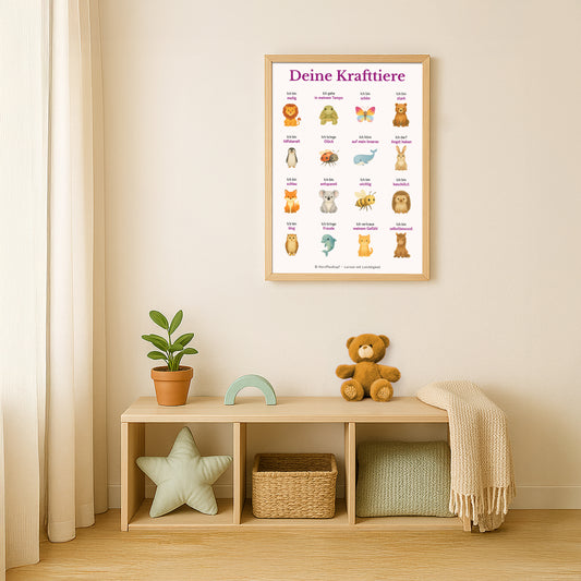 Poster "Deine Krafttiere"