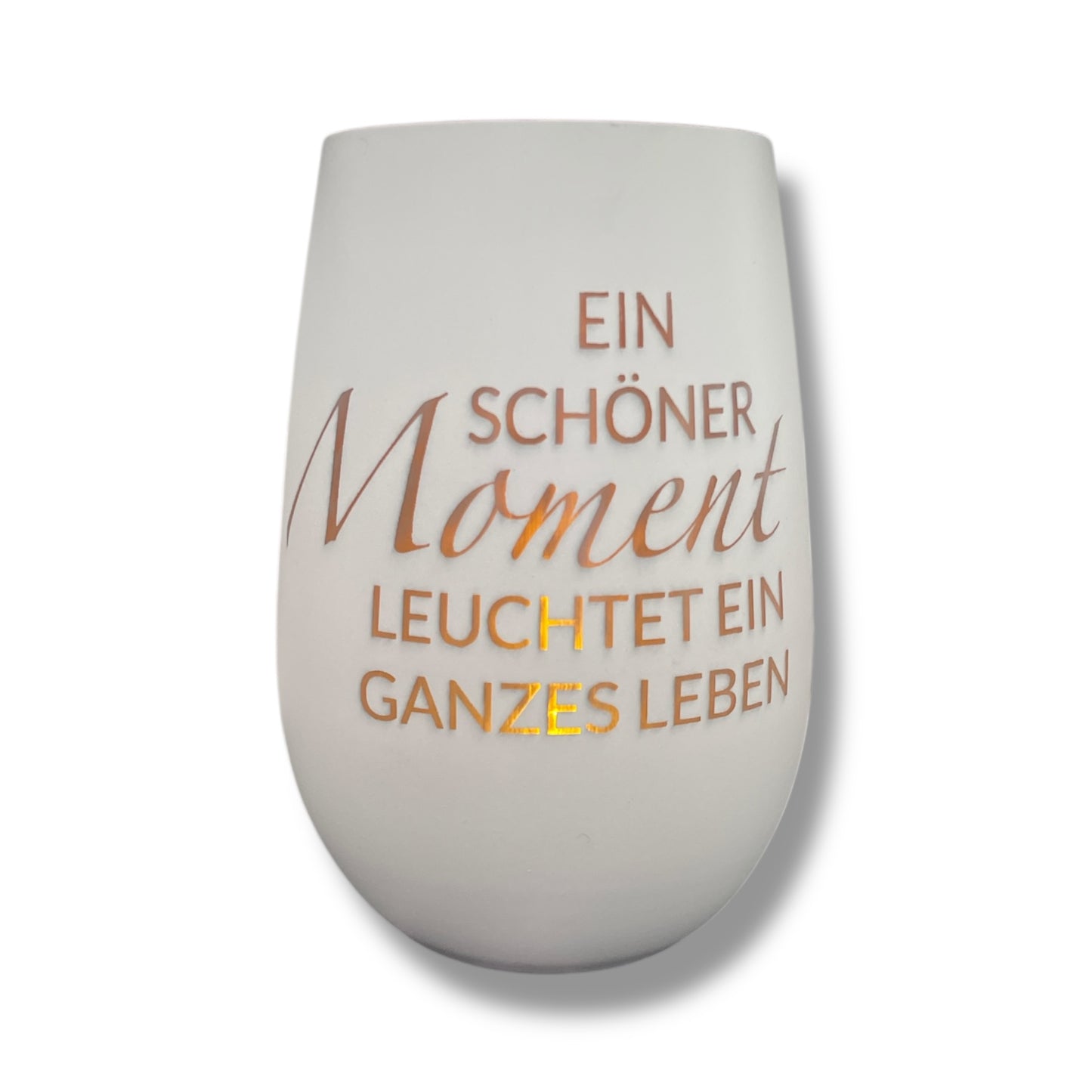 Windlicht "leuchtender Moment"