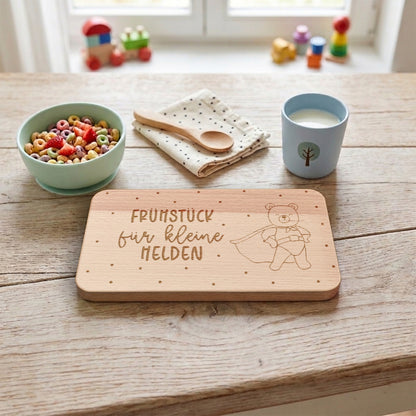 Frühstücksbrettchen "Kleine Helden"
