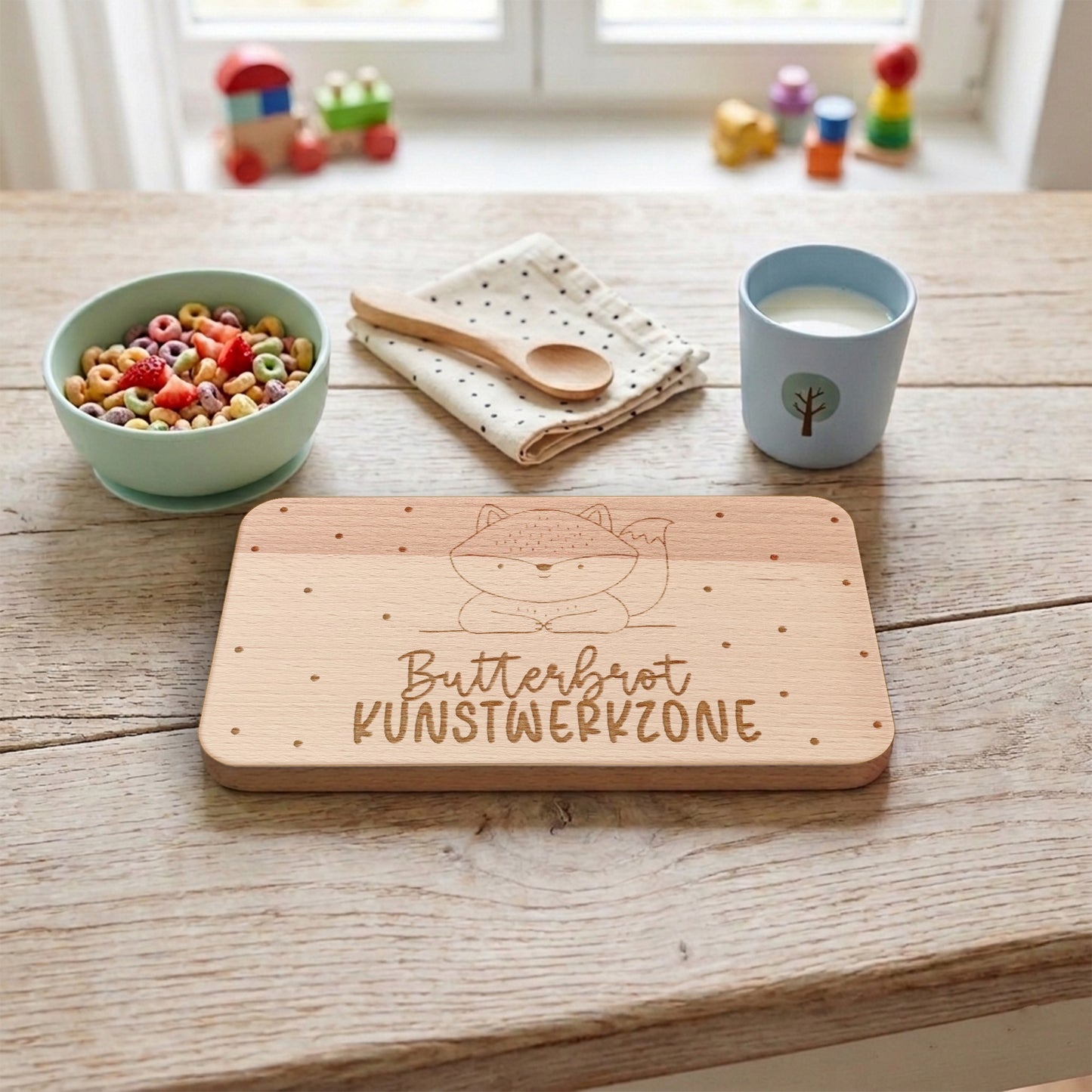 Frühstücksbrettchen "Kunstwerkzone"
