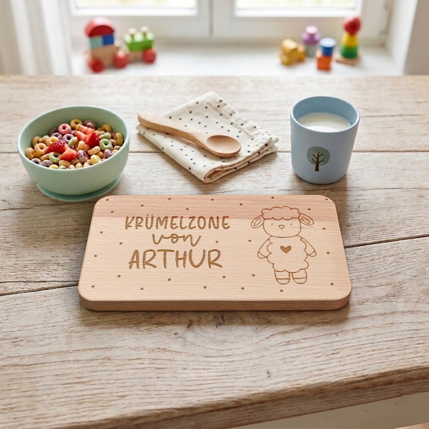 Frühstücksbrettchen "Krümelzone"