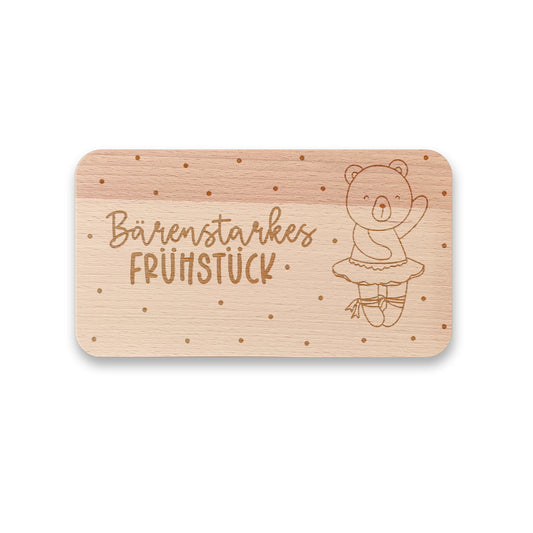 Frühstücksbrettchen "Bärenstarkes Frühstück"