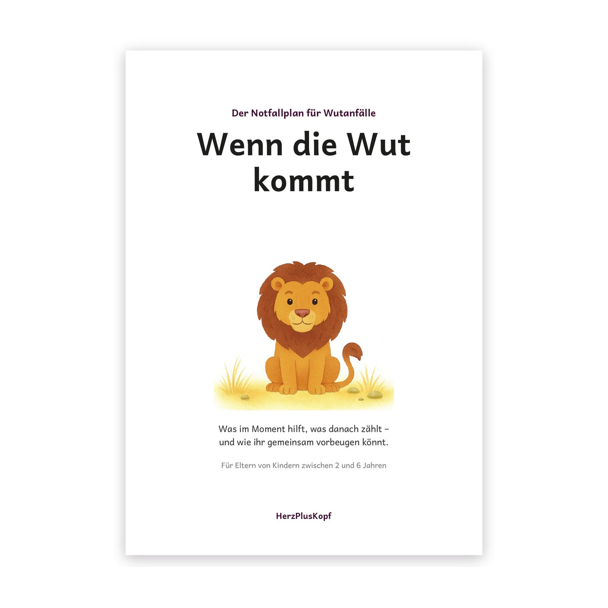 Wenn die Wut kommt – Notfallplan für Wutanfälle als PDF zum Ausdrucken