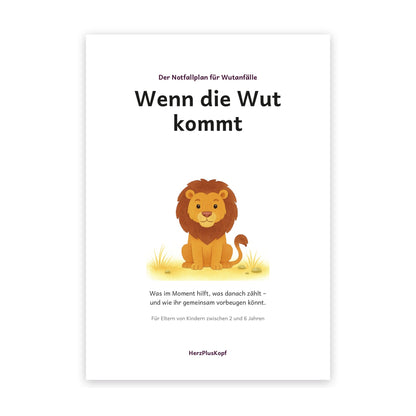 Wenn die Wut kommt – Notfallplan für Wutanfälle als PDF zum Ausdrucken